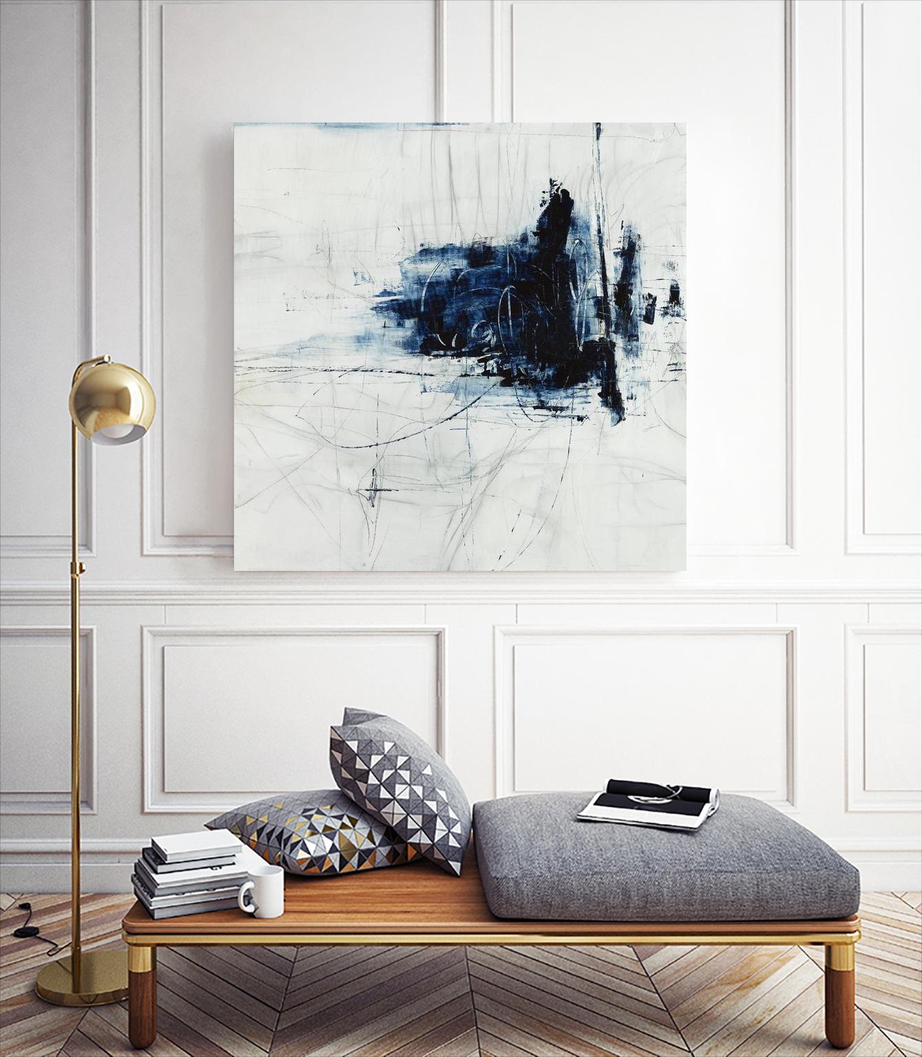 Superior by Daleno Art on GIANT ART - blue abstract abstrait 