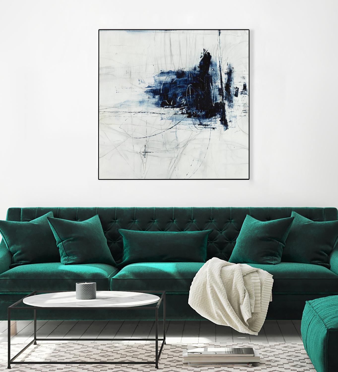 Superior by Daleno Art on GIANT ART - blue abstract abstrait 