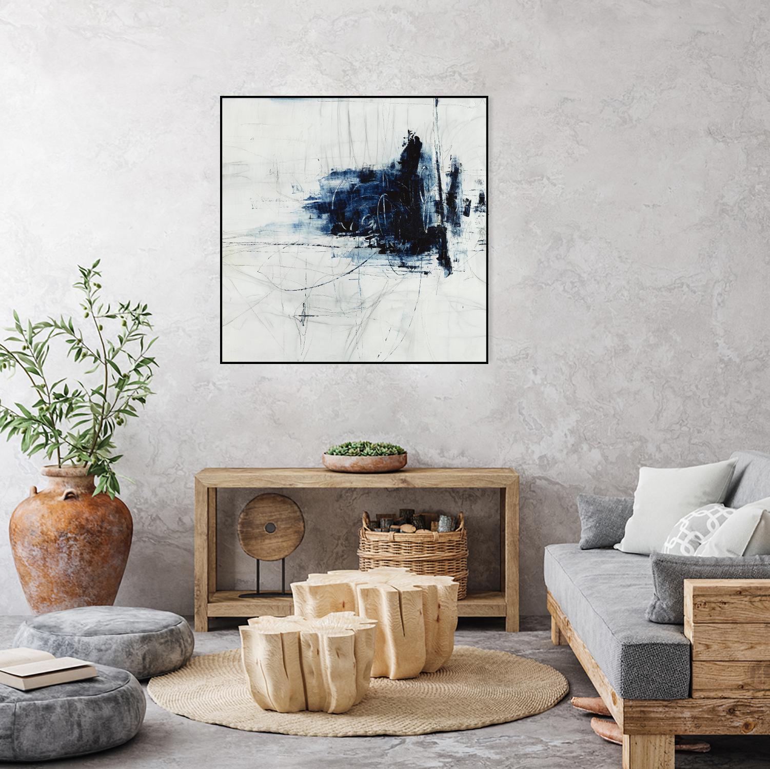 Superior by Daleno Art on GIANT ART - blue abstract abstrait 