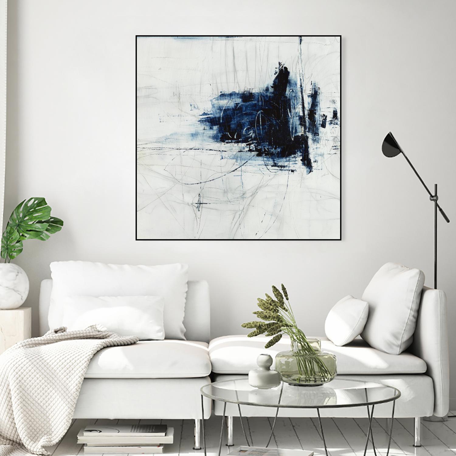 Superior by Daleno Art on GIANT ART - blue abstract abstrait 
