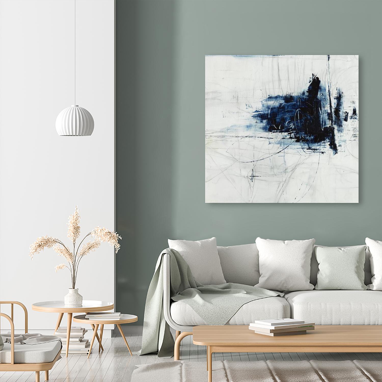 Superior by Daleno Art on GIANT ART - blue abstract abstrait 