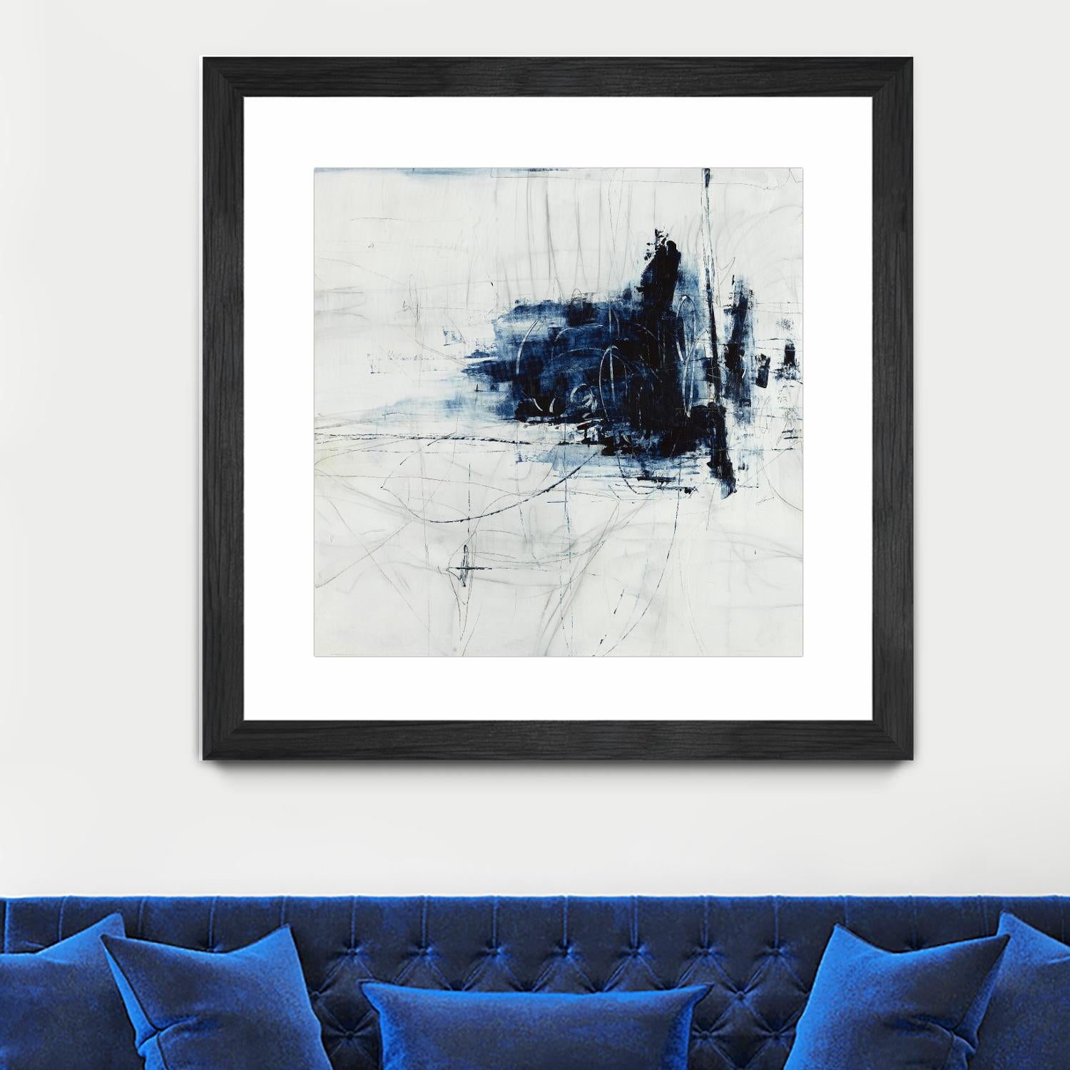 Superior by Daleno Art on GIANT ART - blue abstract abstrait 