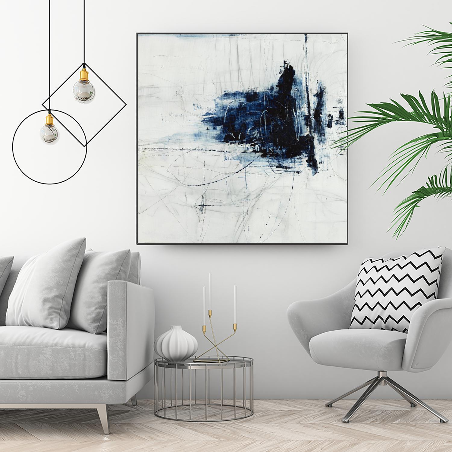 Superior by Daleno Art on GIANT ART - blue abstract abstrait 