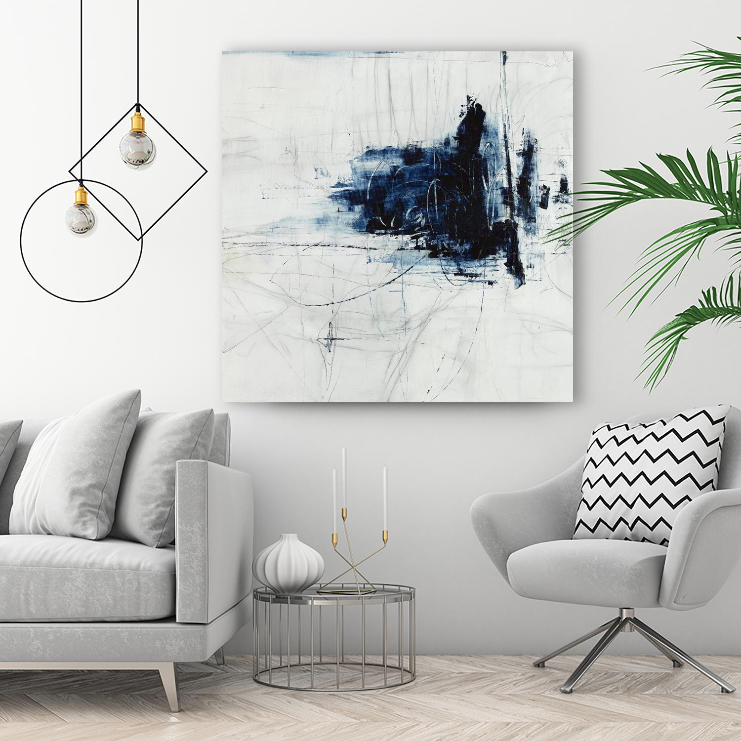 Superior by Daleno Art on GIANT ART - blue abstract abstrait 