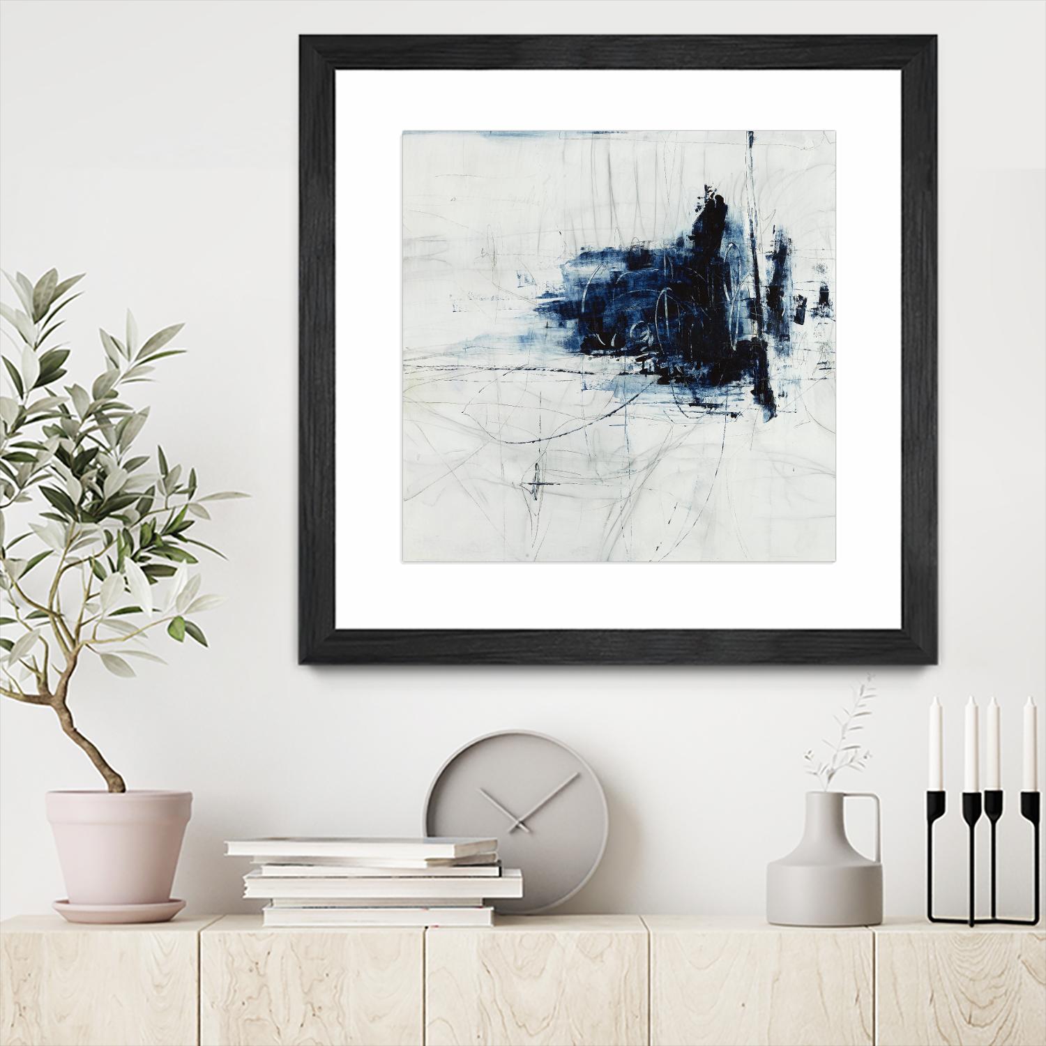 Superior by Daleno Art on GIANT ART - blue abstract abstrait 