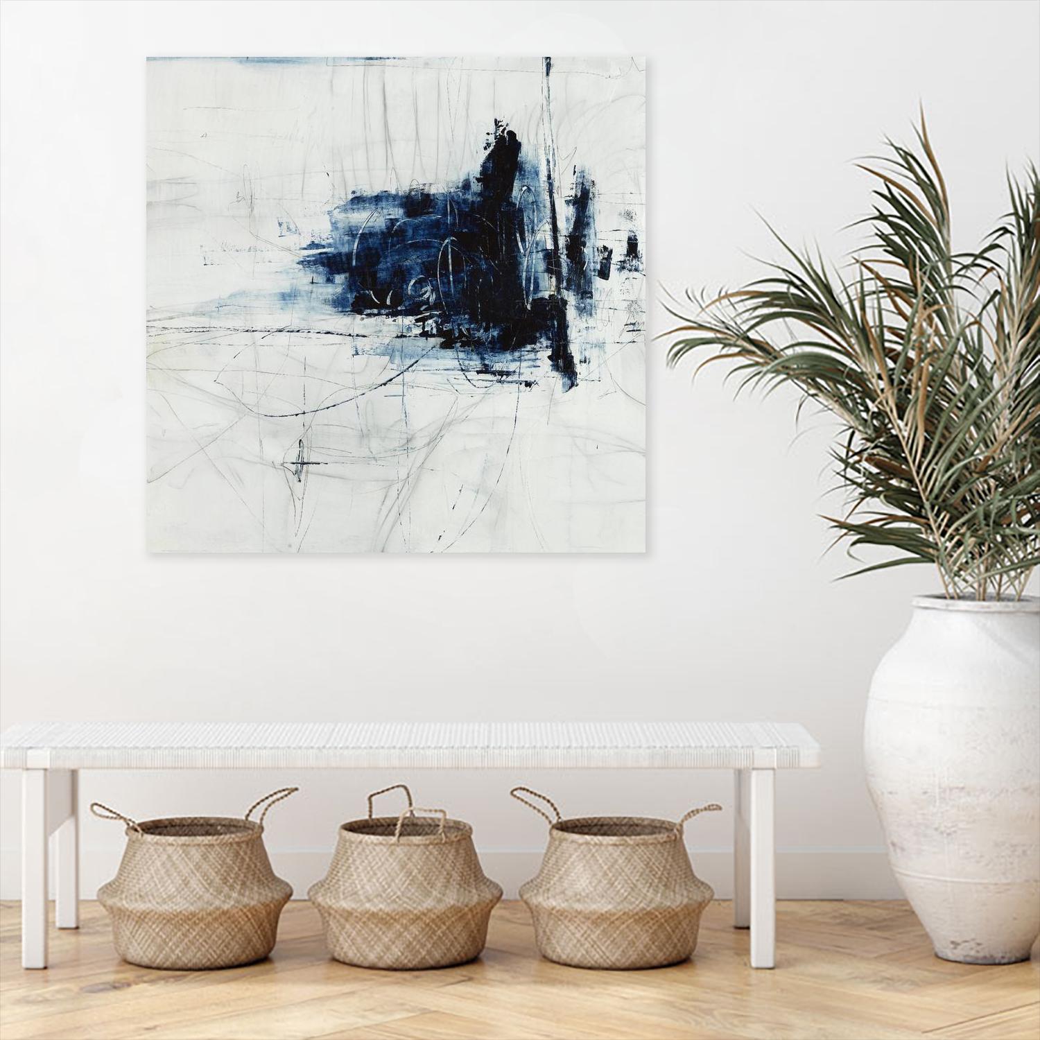 Superior by Daleno Art on GIANT ART - blue abstract abstrait 