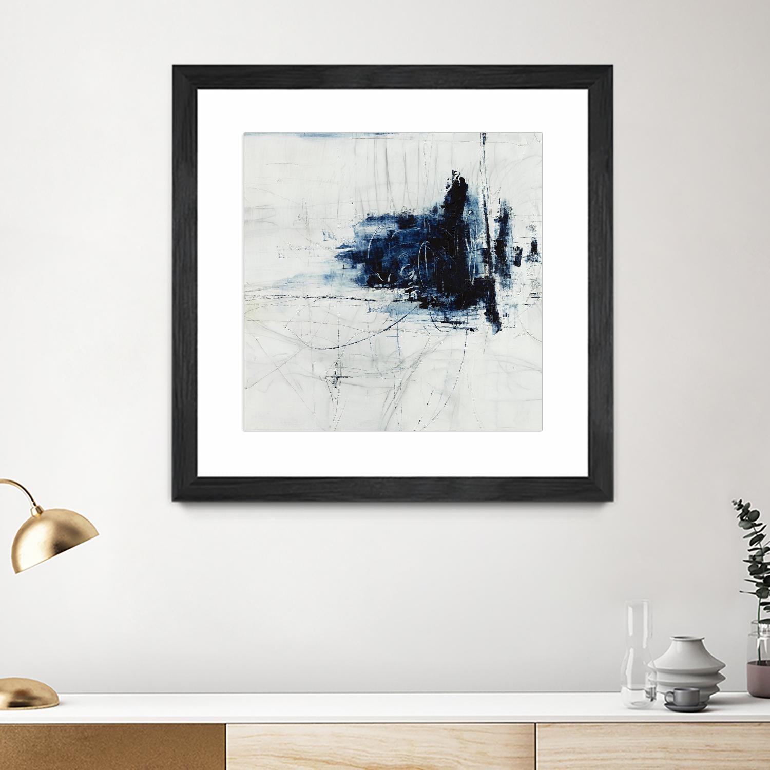 Superior by Daleno Art on GIANT ART - blue abstract abstrait 