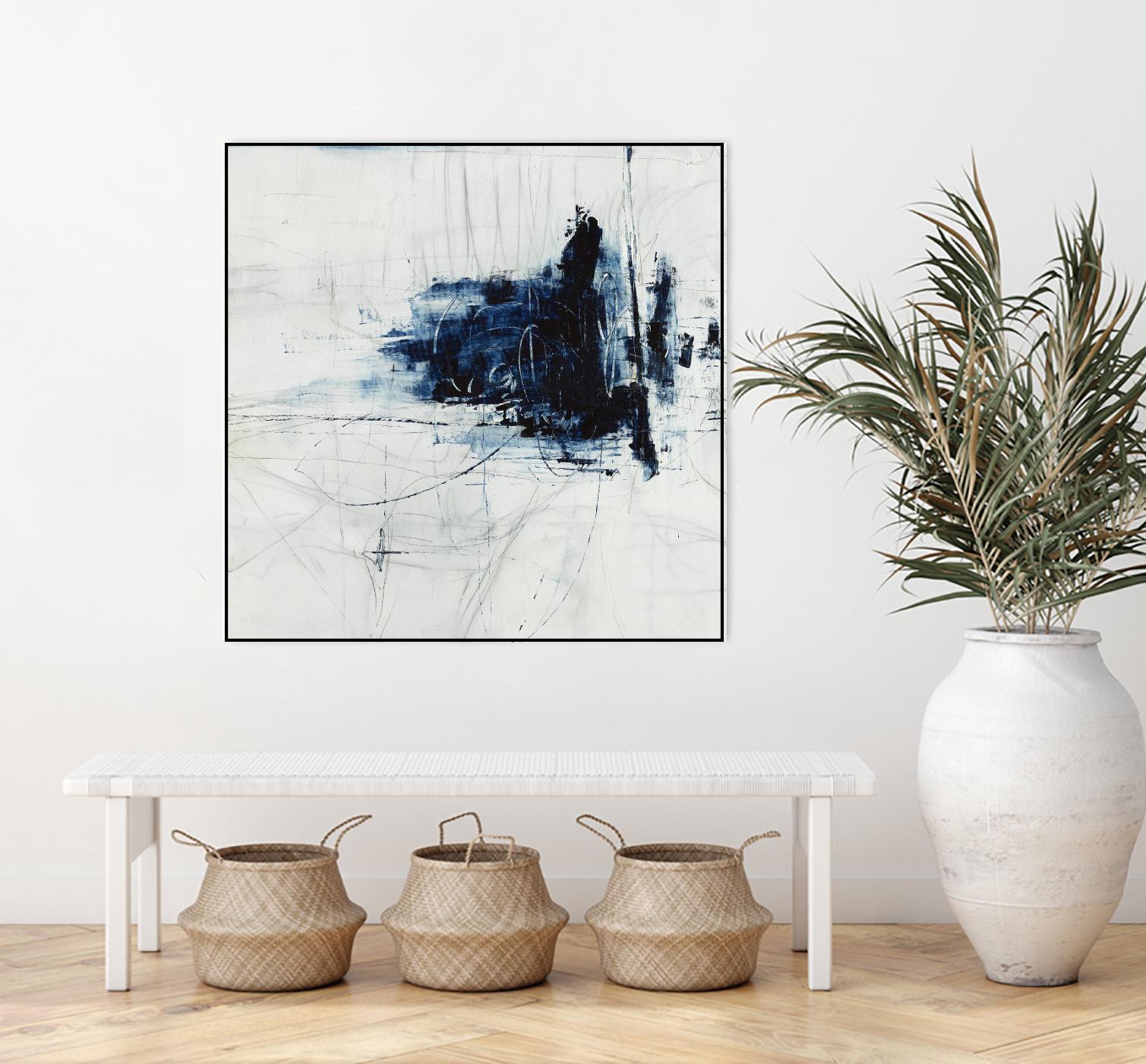 Superior by Daleno Art on GIANT ART - blue abstract abstrait 