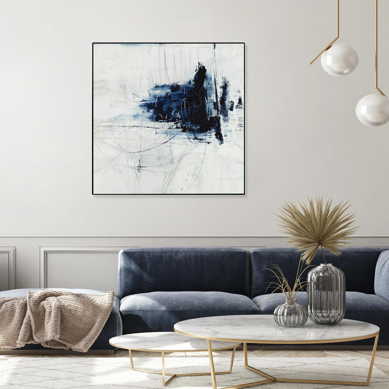 Superior by Daleno Art on GIANT ART - blue abstract abstrait 