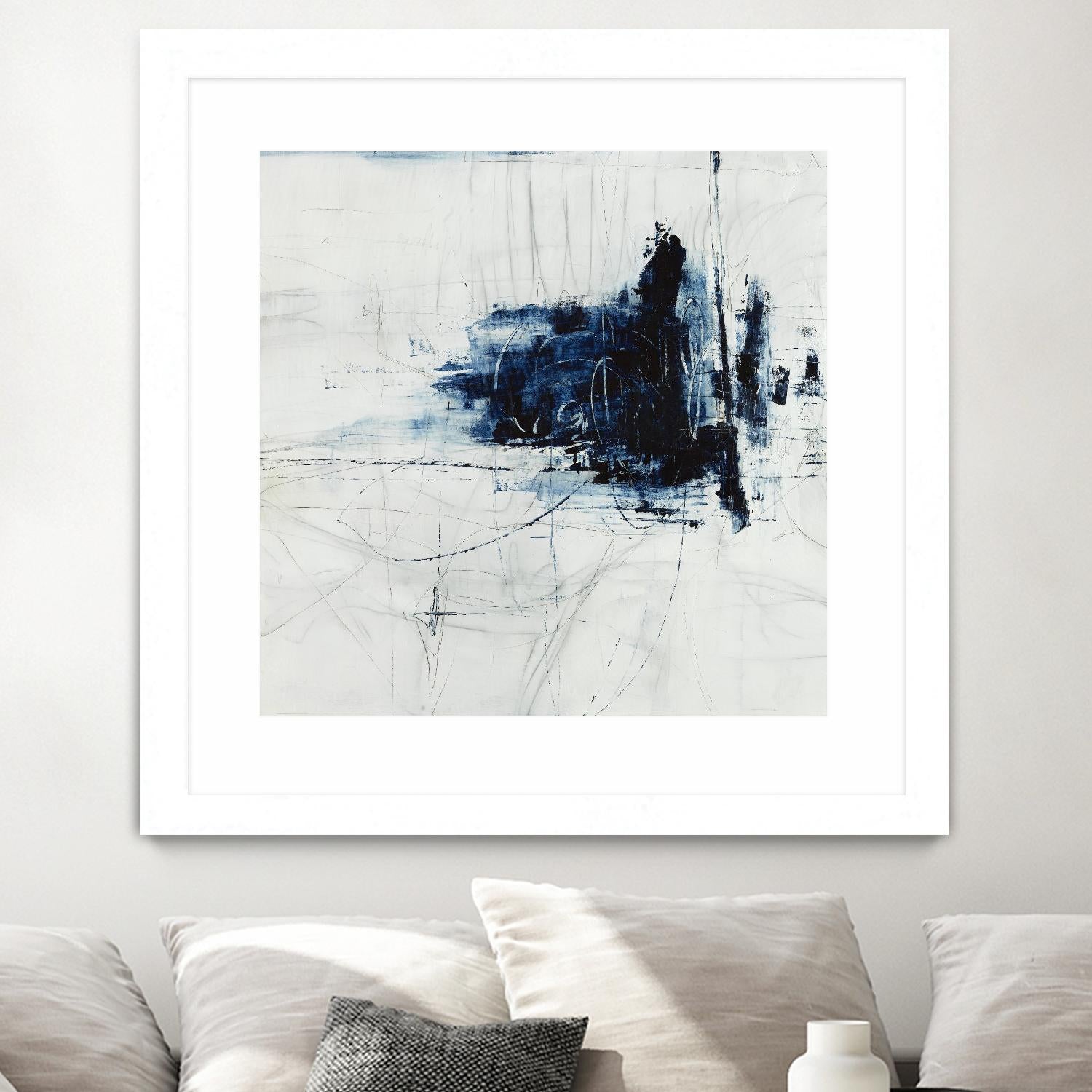 Superior by Daleno Art on GIANT ART - blue abstract abstrait 