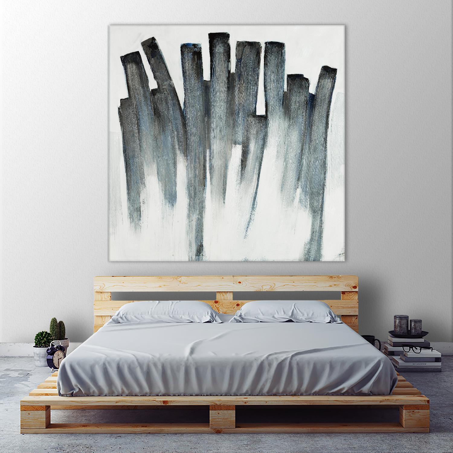 Graphite Spirits by Daleno Art on GIANT ART - blue abstract abstrait 