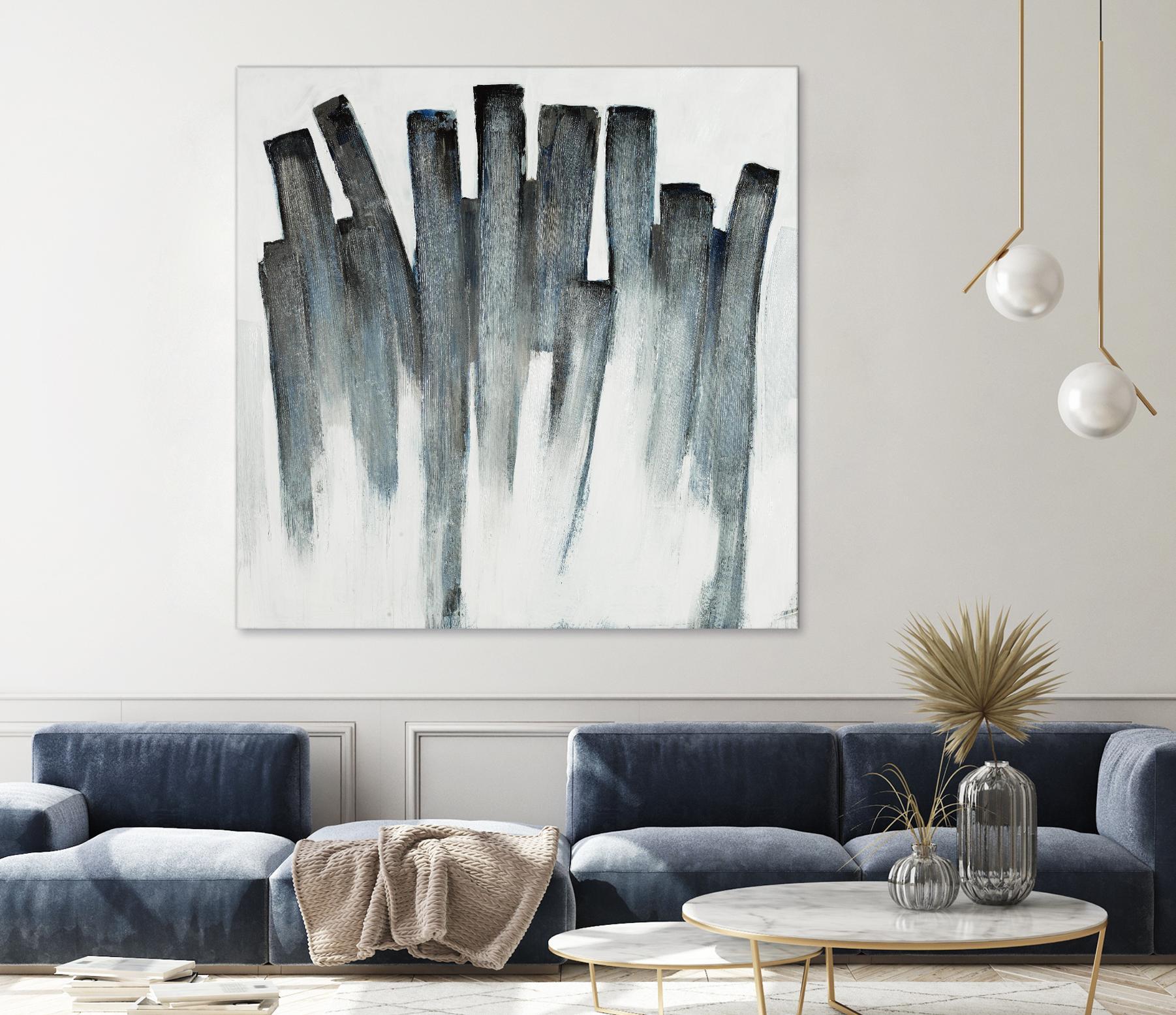 Graphite Spirits by Daleno Art on GIANT ART - blue abstract abstrait 