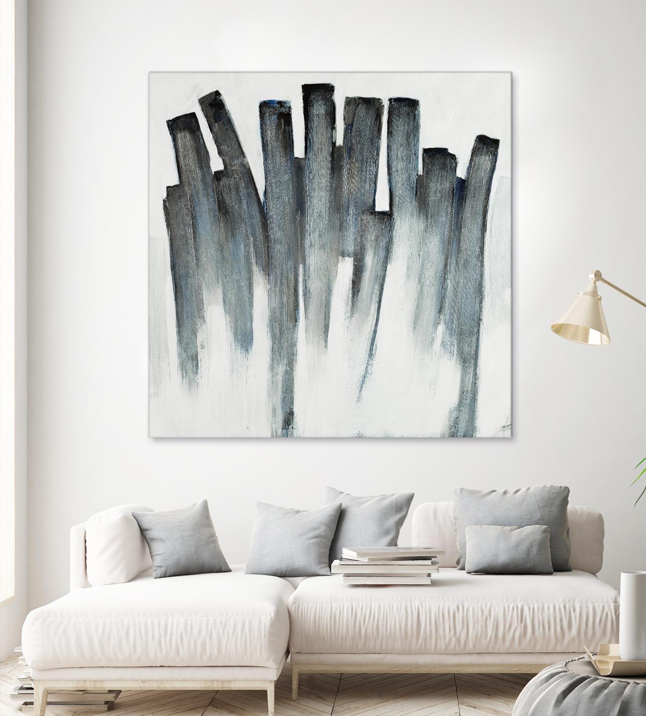 Graphite Spirits by Daleno Art on GIANT ART - blue abstract abstrait 