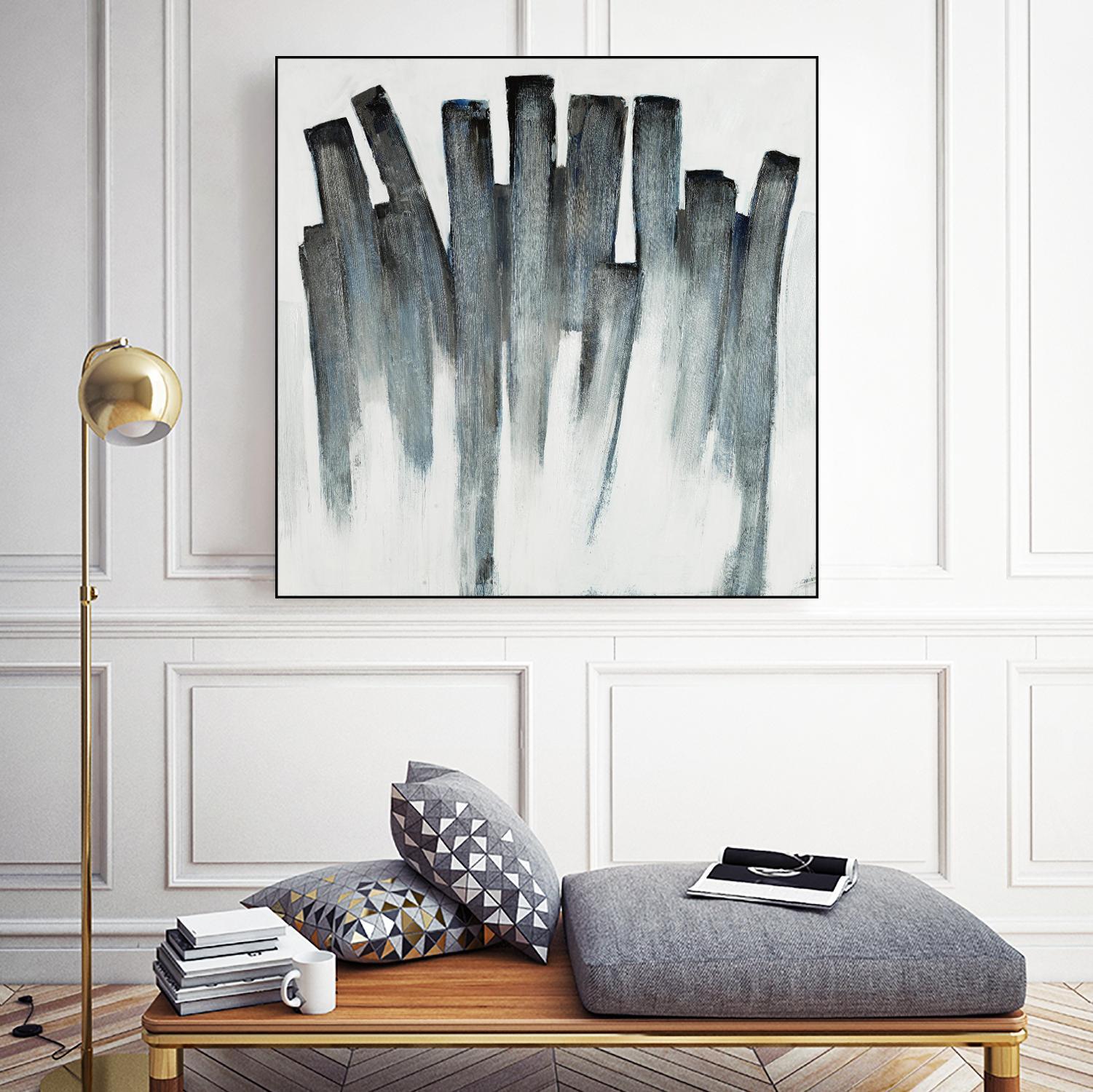 Graphite Spirits by Daleno Art on GIANT ART - blue abstract abstrait 