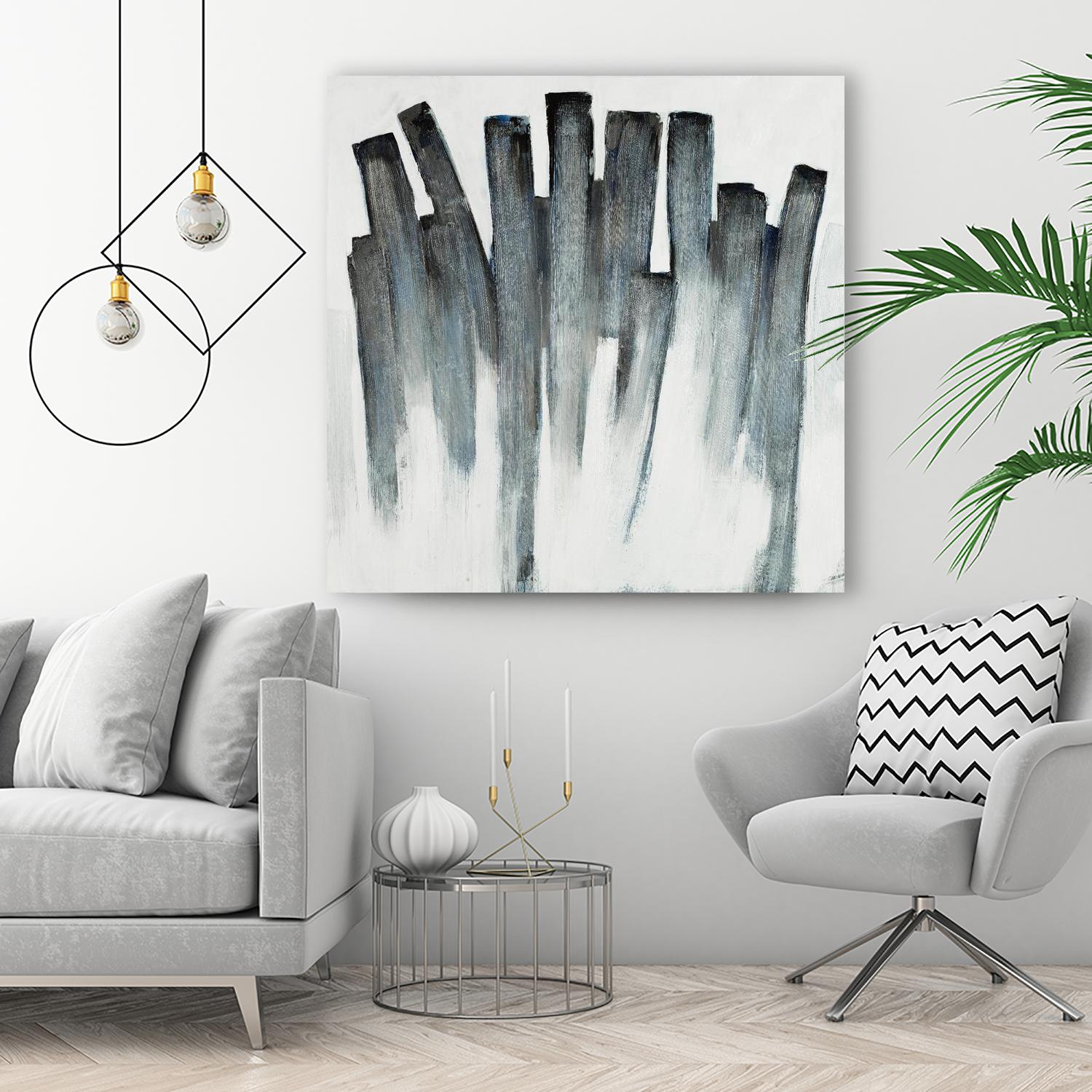 Graphite Spirits by Daleno Art on GIANT ART - blue abstract abstrait 