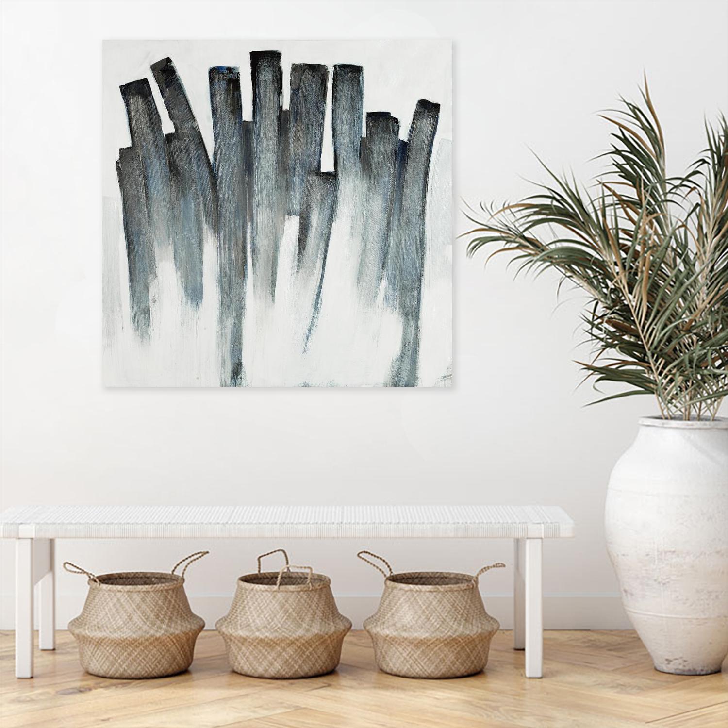 Graphite Spirits by Daleno Art on GIANT ART - blue abstract abstrait 