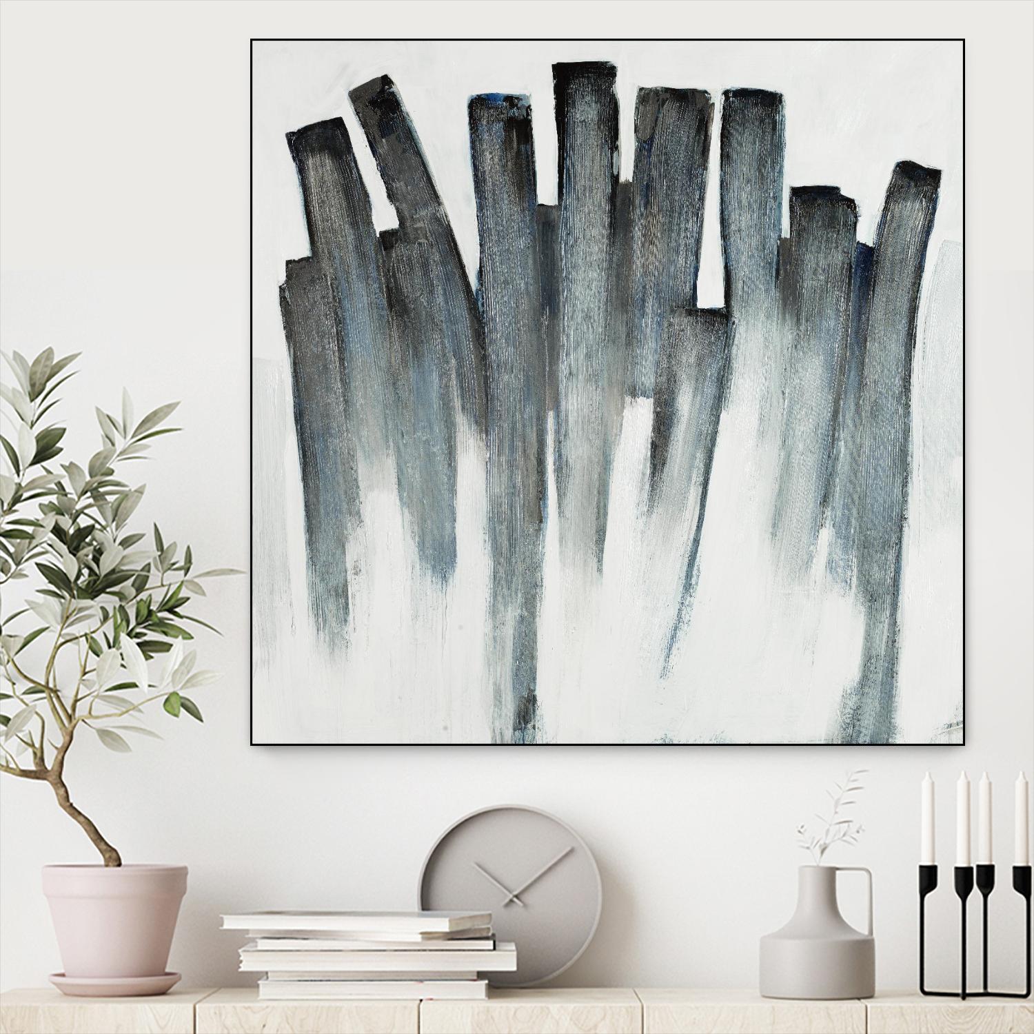Graphite Spirits by Daleno Art on GIANT ART - blue abstract abstrait 