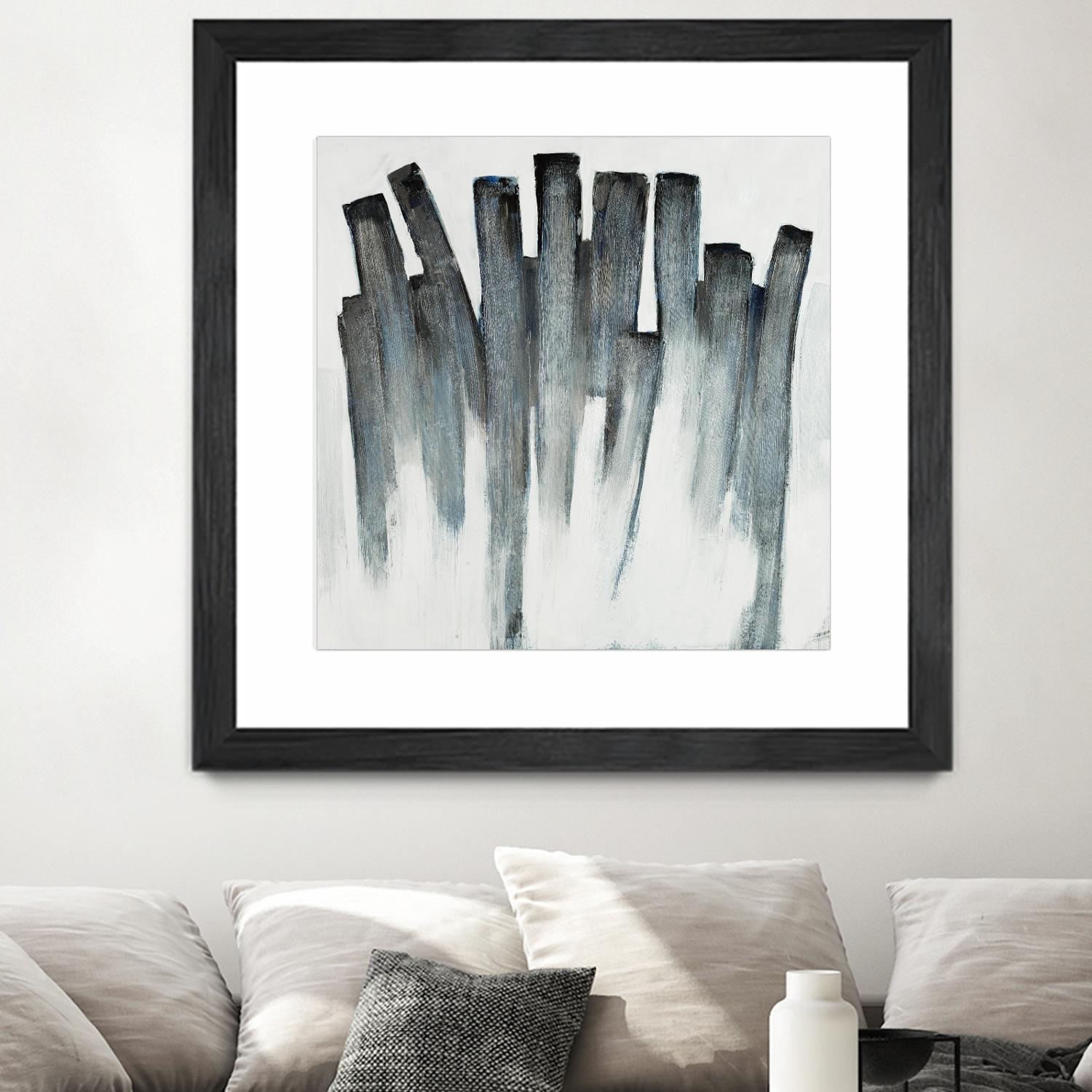 Graphite Spirits by Daleno Art on GIANT ART - blue abstract abstrait 