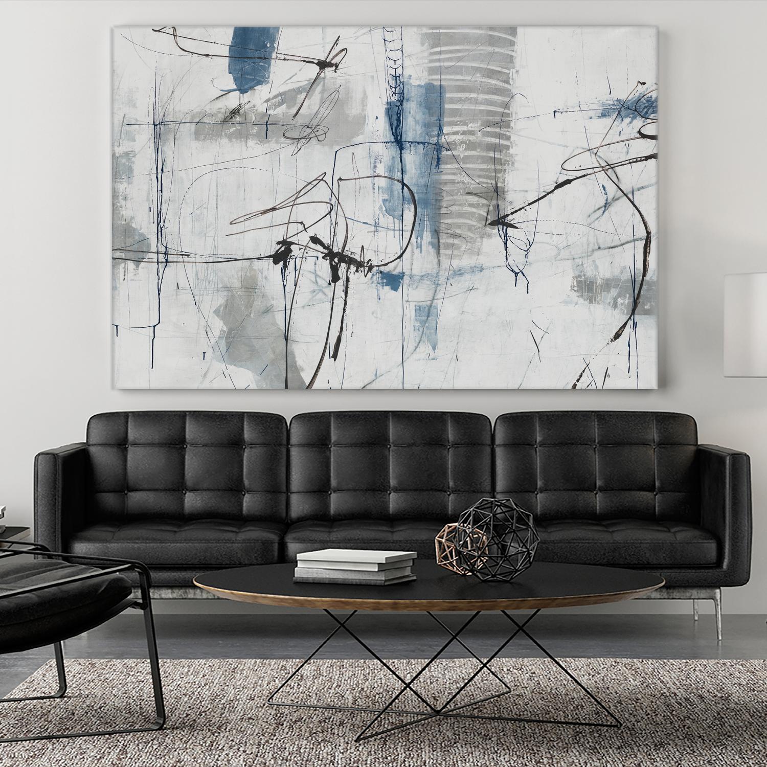 Life Outside The Bubble I by Daleno Art on GIANT ART - blue