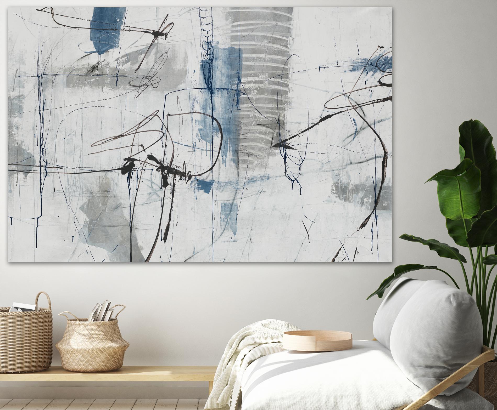 Life Outside The Bubble I by Daleno Art on GIANT ART - blue