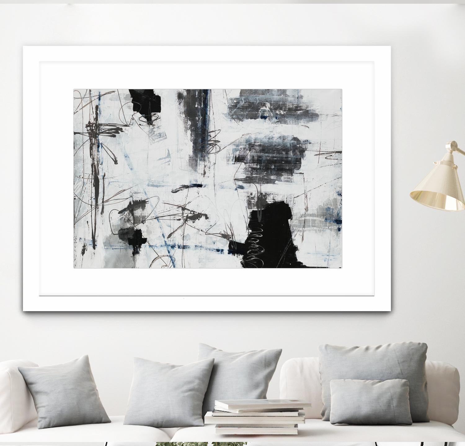 Light Traffic by Daleno Art on GIANT ART - white abstract