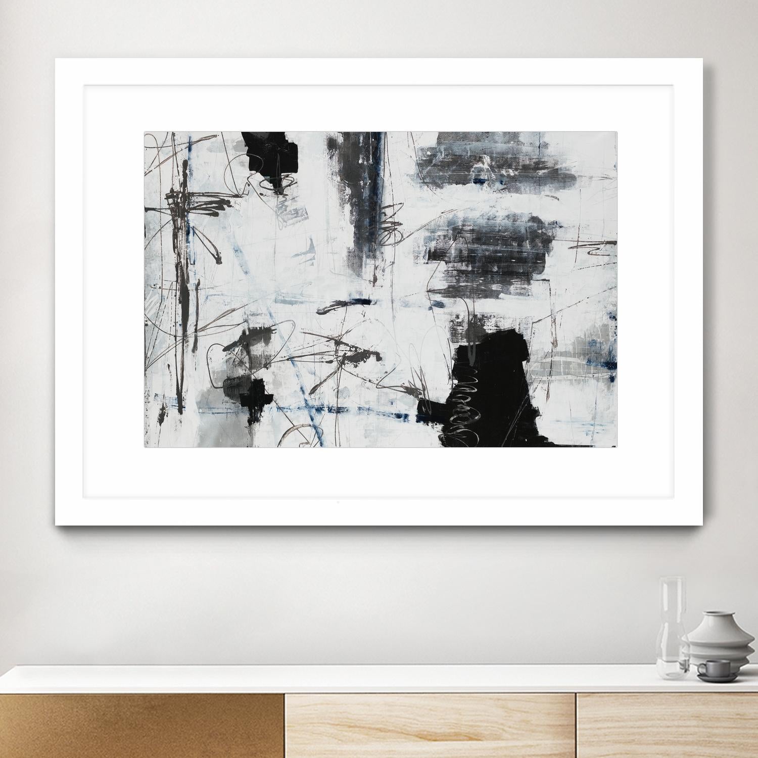 Light Traffic by Daleno Art on GIANT ART - white abstract