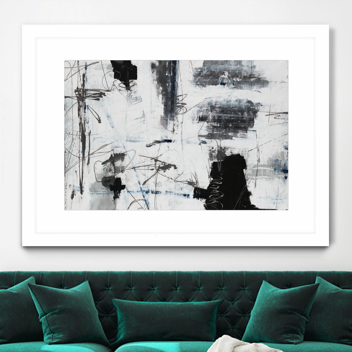 Light Traffic by Daleno Art on GIANT ART - white abstract