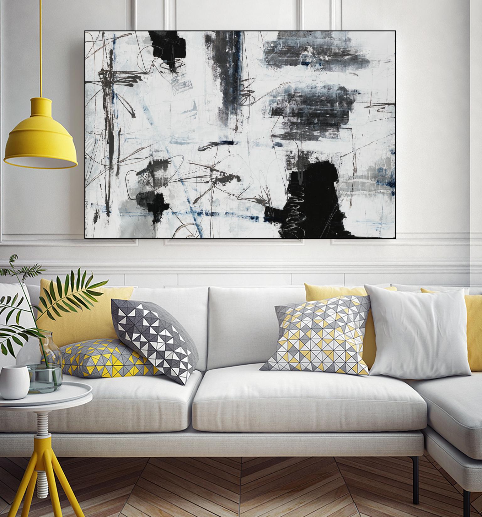 Light Traffic by Daleno Art on GIANT ART - white abstract