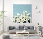 Blue Sky Blooms by Daleno Art on GIANT ART - white florals nature