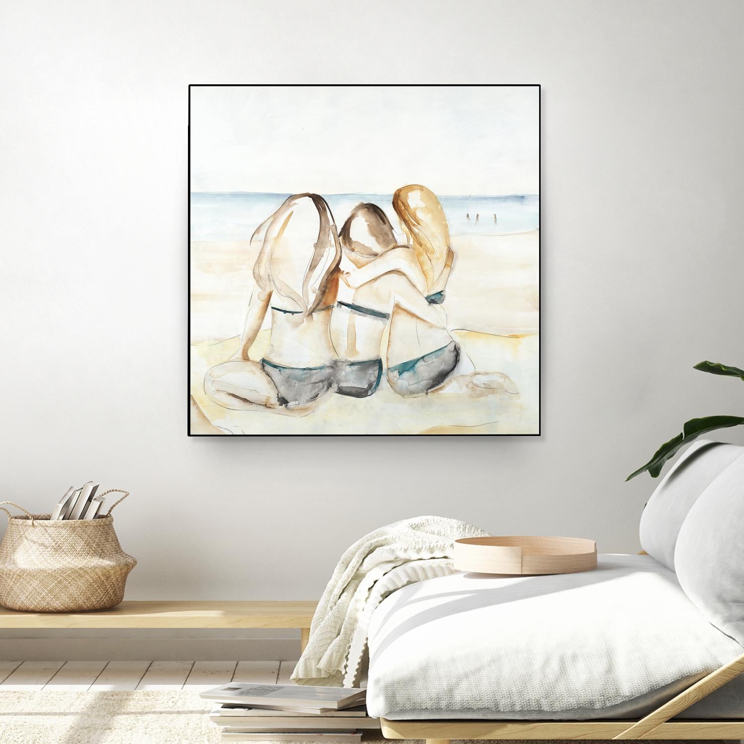 Girls Weekend by Daleno Art on GIANT ART - figurative beach