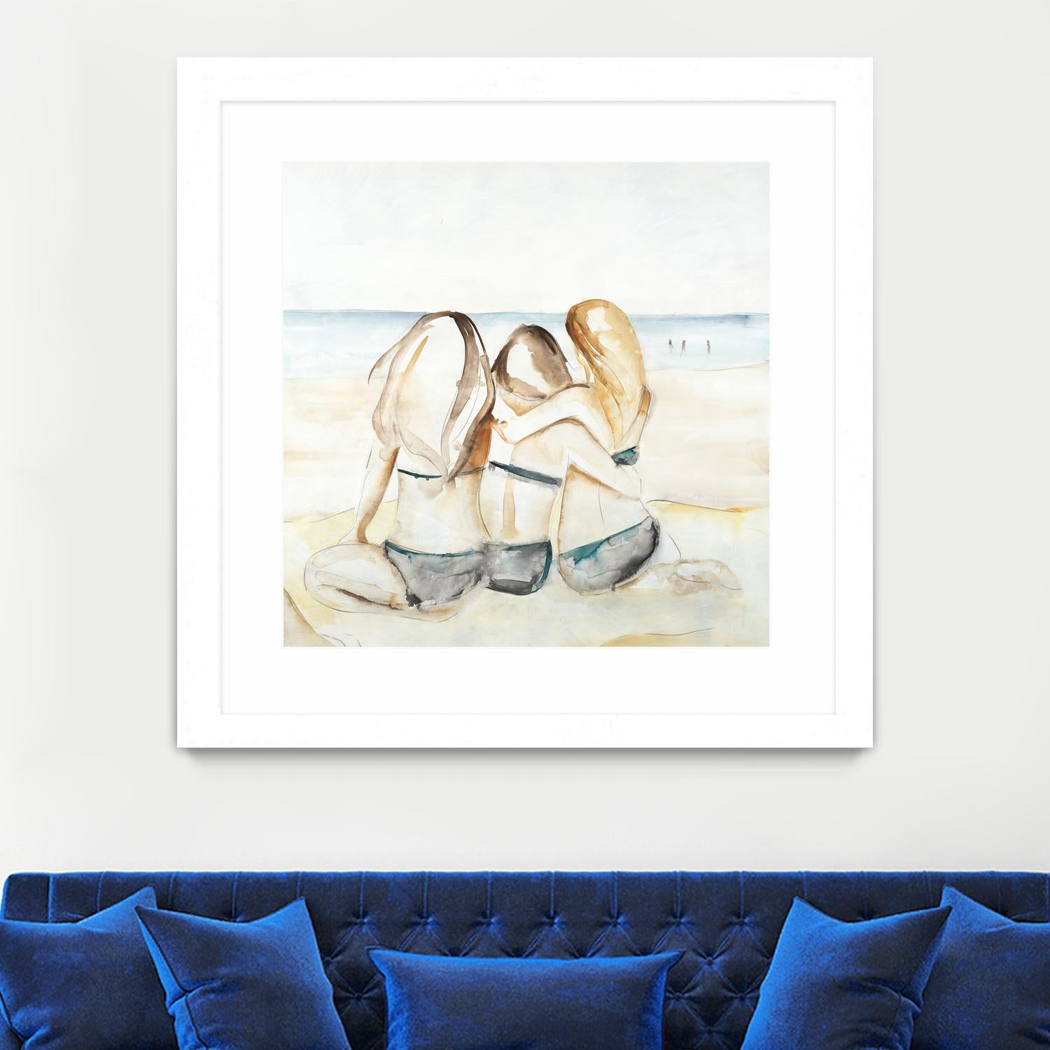 Girls Weekend by Daleno Art on GIANT ART - figurative beach