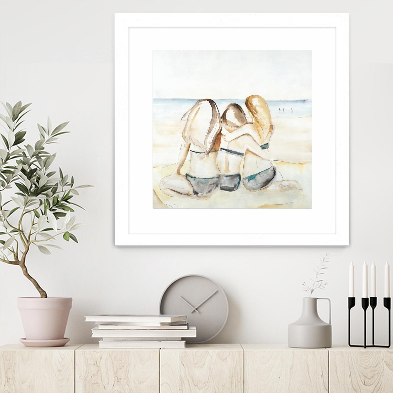 Girls Weekend by Daleno Art on GIANT ART - figurative beach