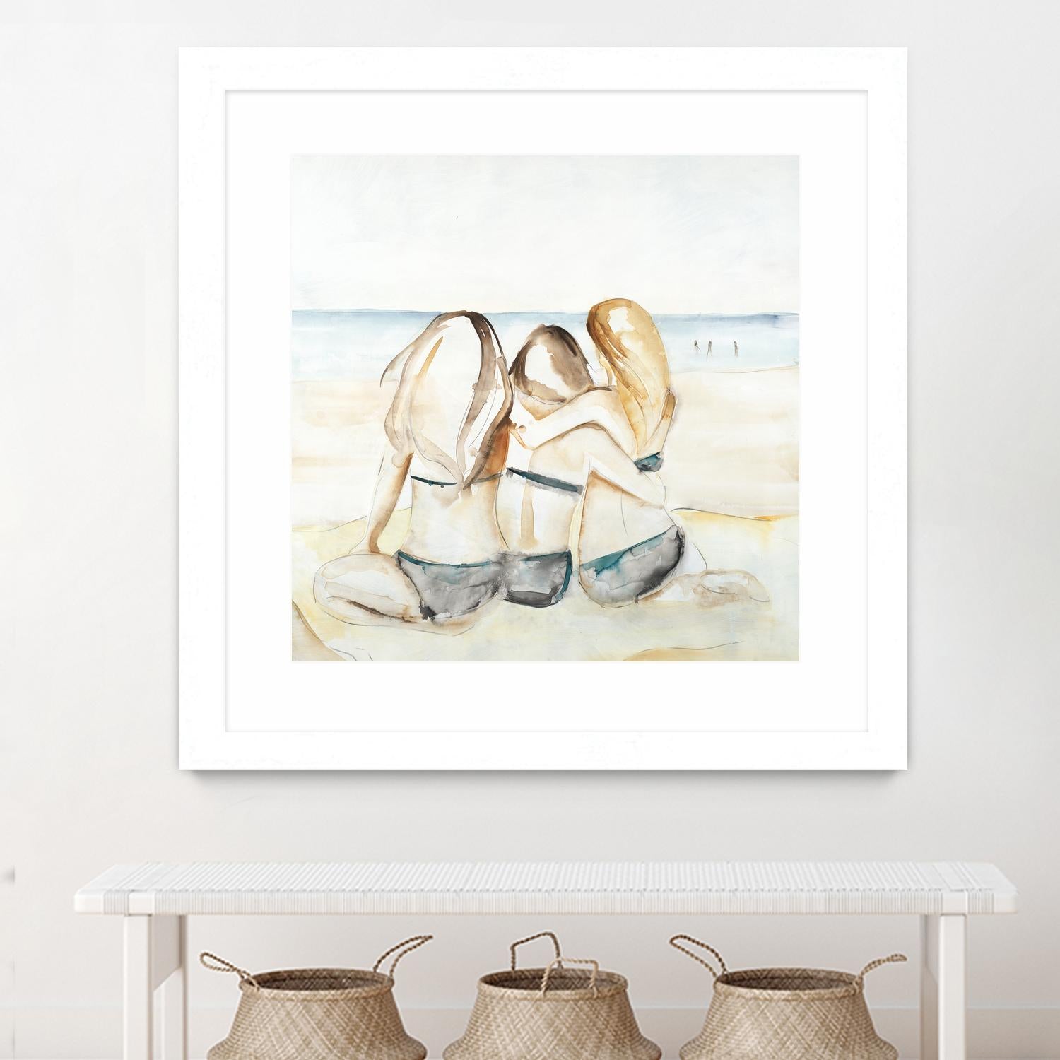 Girls Weekend by Daleno Art on GIANT ART - figurative beach