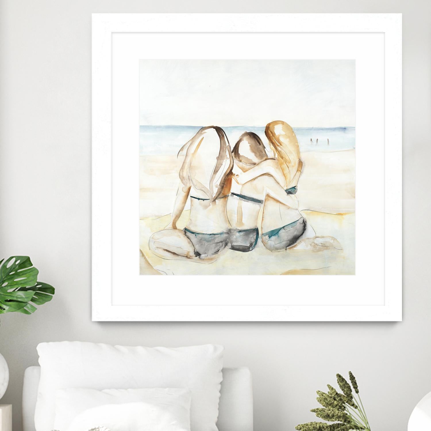 Girls Weekend by Daleno Art on GIANT ART - figurative beach