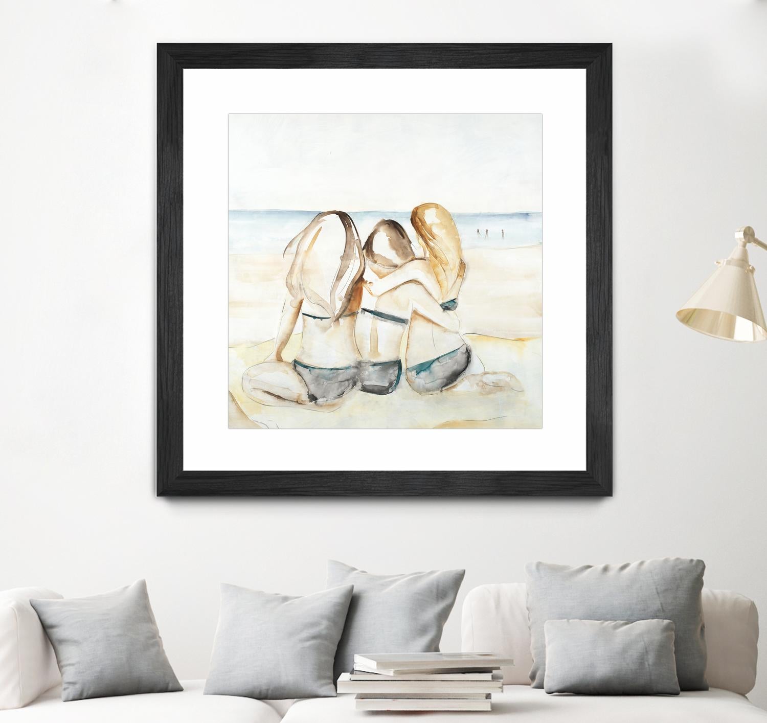 Girls Weekend by Daleno Art on GIANT ART - figurative beach