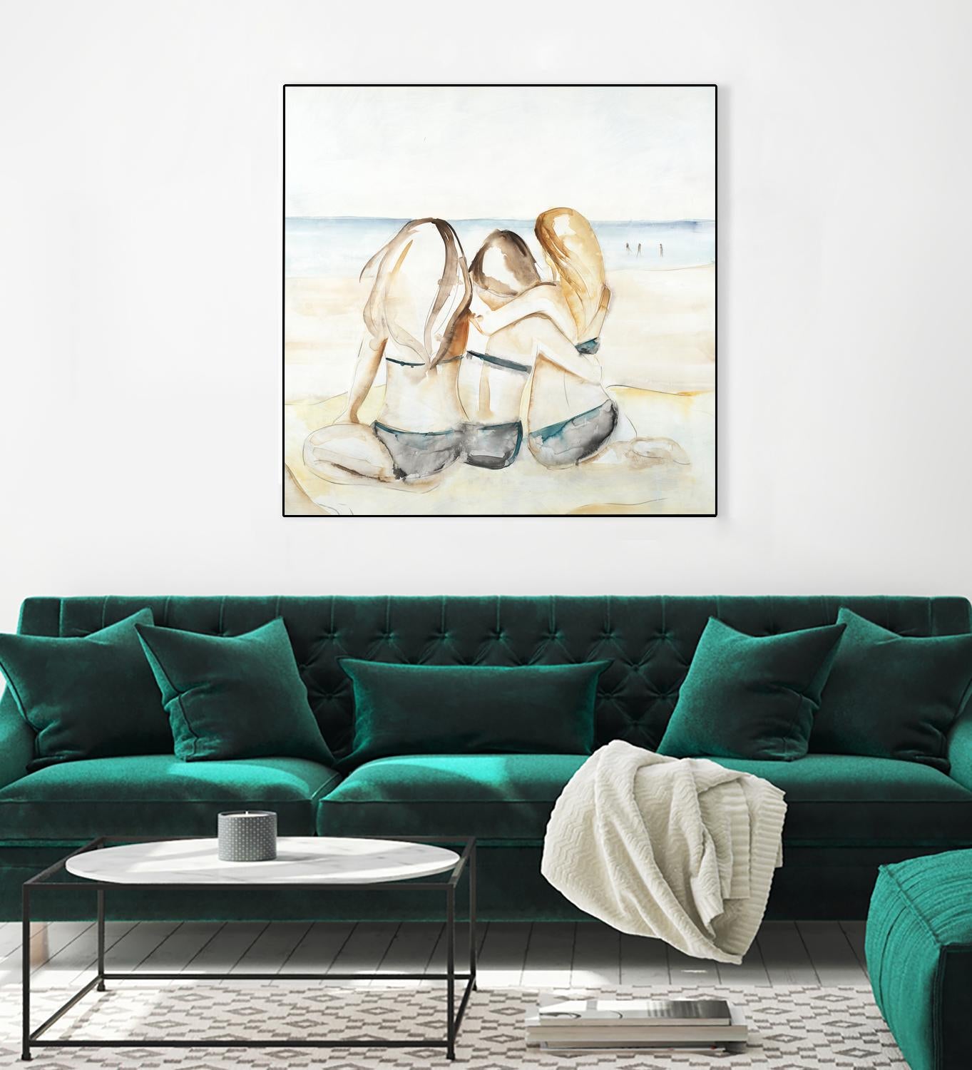 Girls Weekend by Daleno Art on GIANT ART - figurative beach