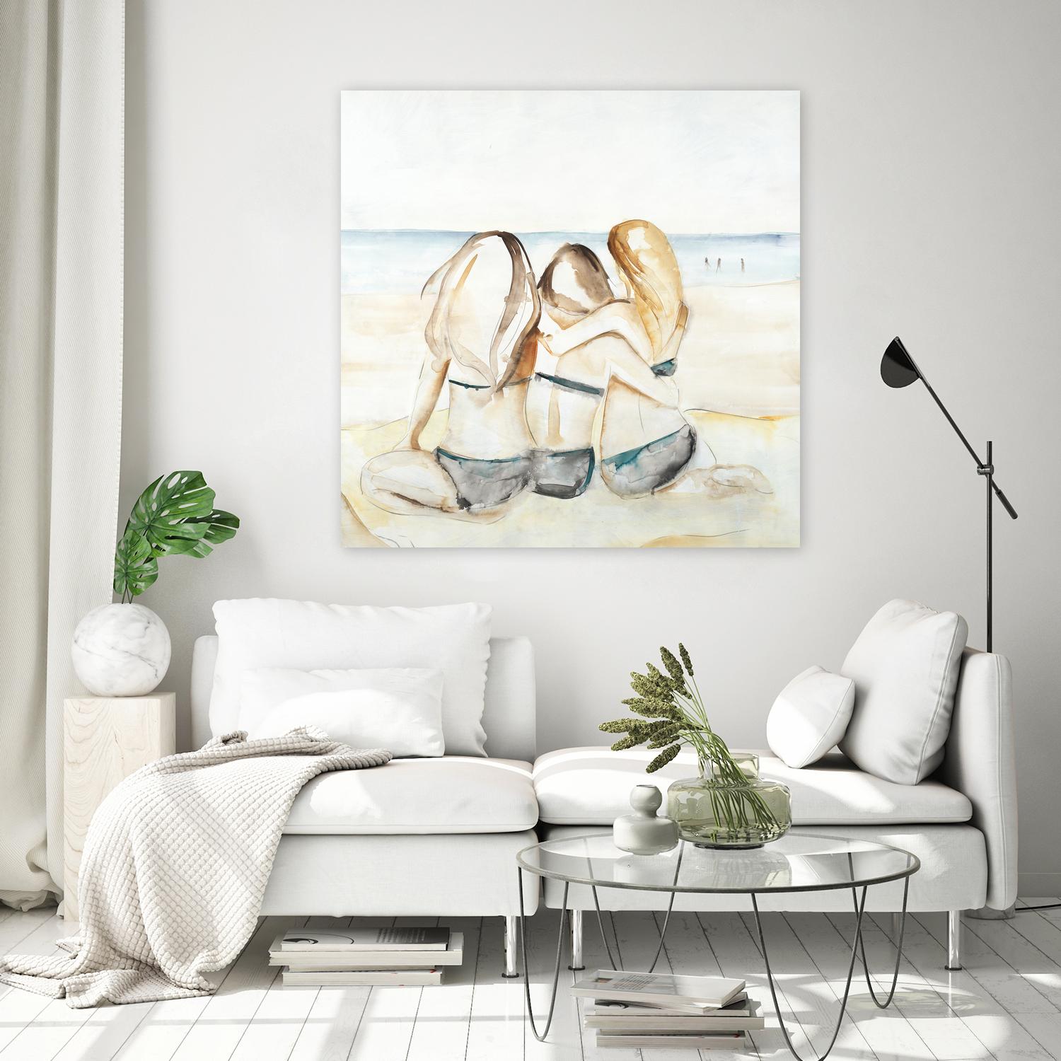 Girls Weekend by Daleno Art on GIANT ART - figurative beach