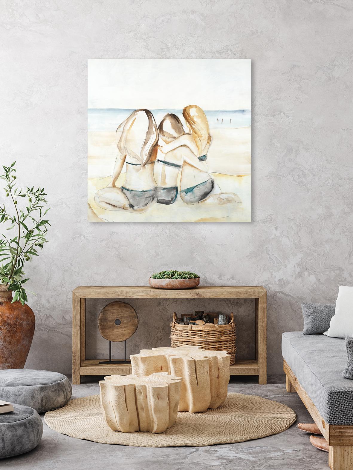Girls Weekend by Daleno Art on GIANT ART - figurative beach