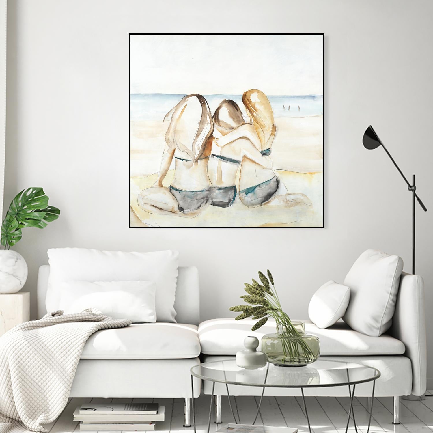 Girls Weekend by Daleno Art on GIANT ART - figurative beach
