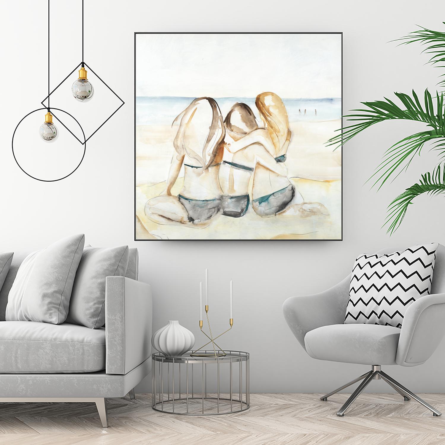 Girls Weekend by Daleno Art on GIANT ART - figurative beach