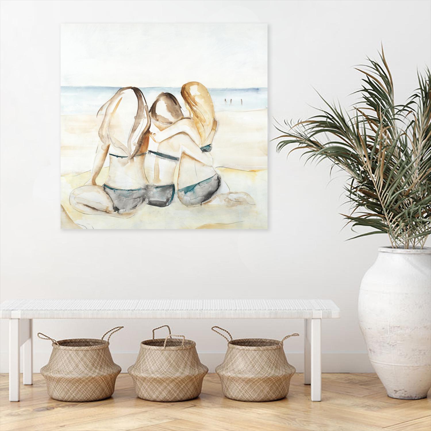 Girls Weekend by Daleno Art on GIANT ART - figurative beach