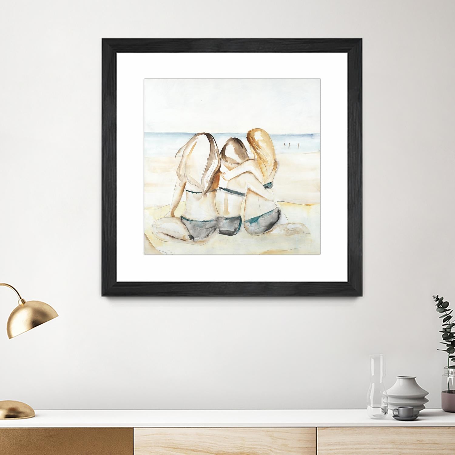 Girls Weekend by Daleno Art on GIANT ART - figurative beach