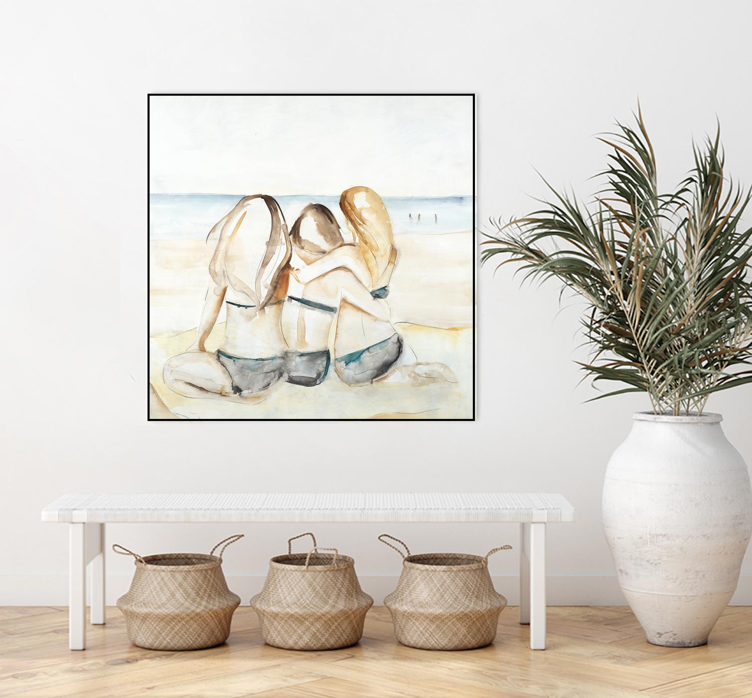 Girls Weekend by Daleno Art on GIANT ART - figurative beach