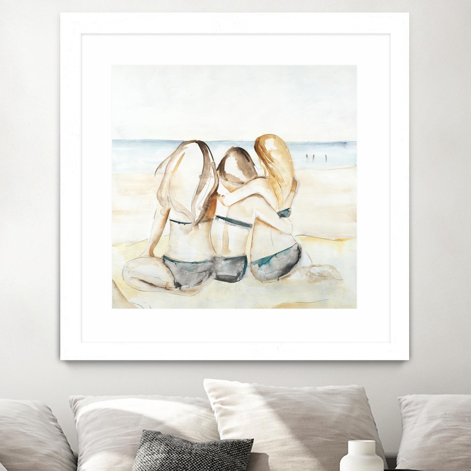 Girls Weekend by Daleno Art on GIANT ART - figurative beach