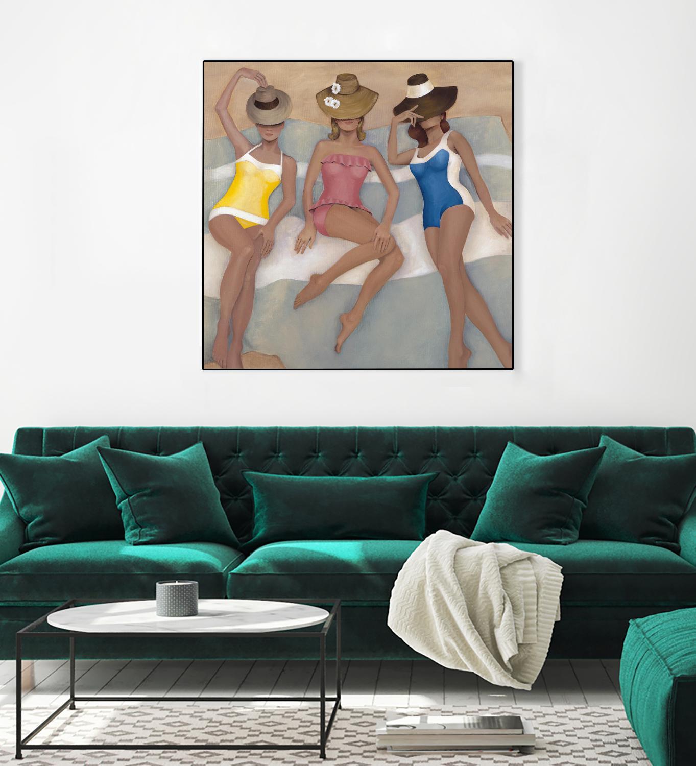 The Orange County Club.tif by Daleno Art on GIANT ART - beige  costal beach