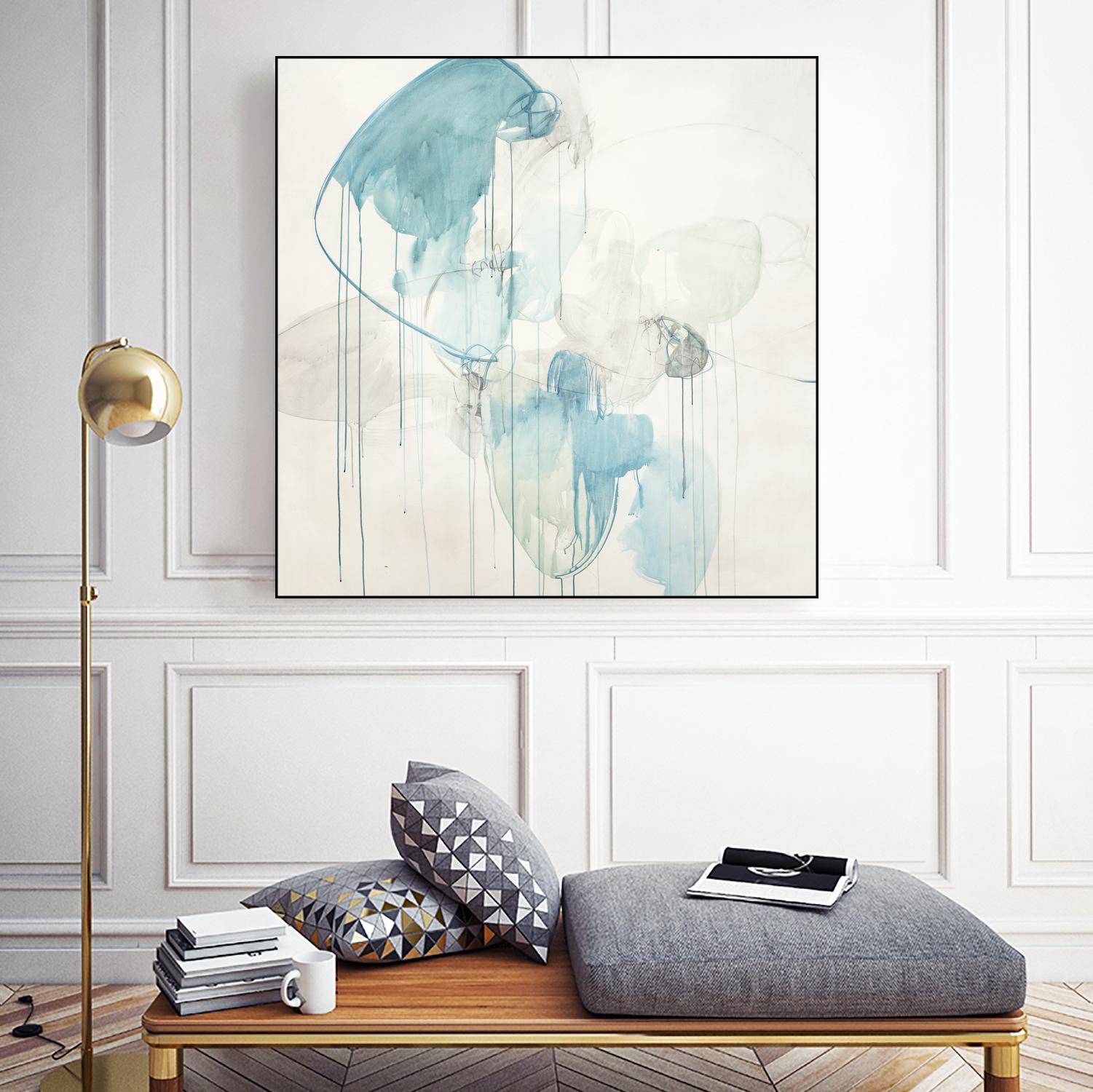 Inducted by Daleno Art on GIANT ART - blue abstract