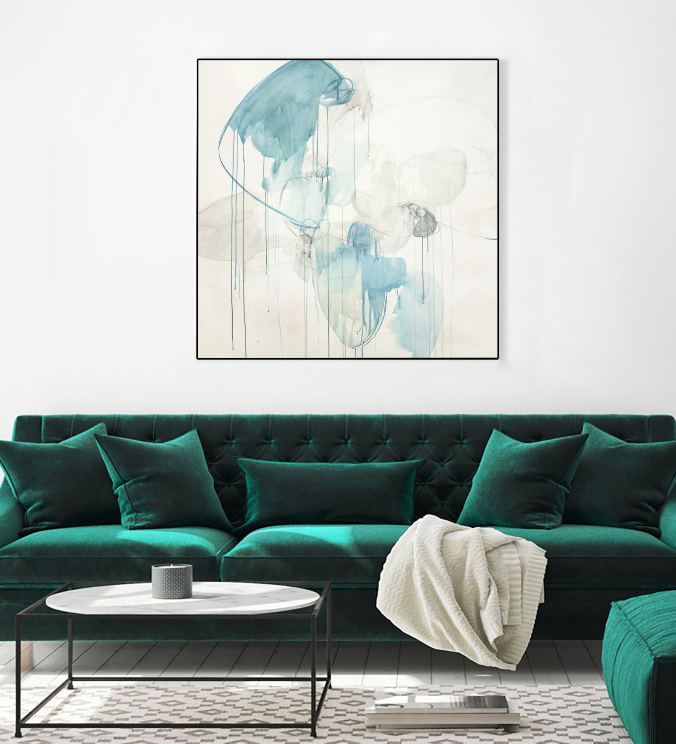 Inducted by Daleno Art on GIANT ART - blue abstract