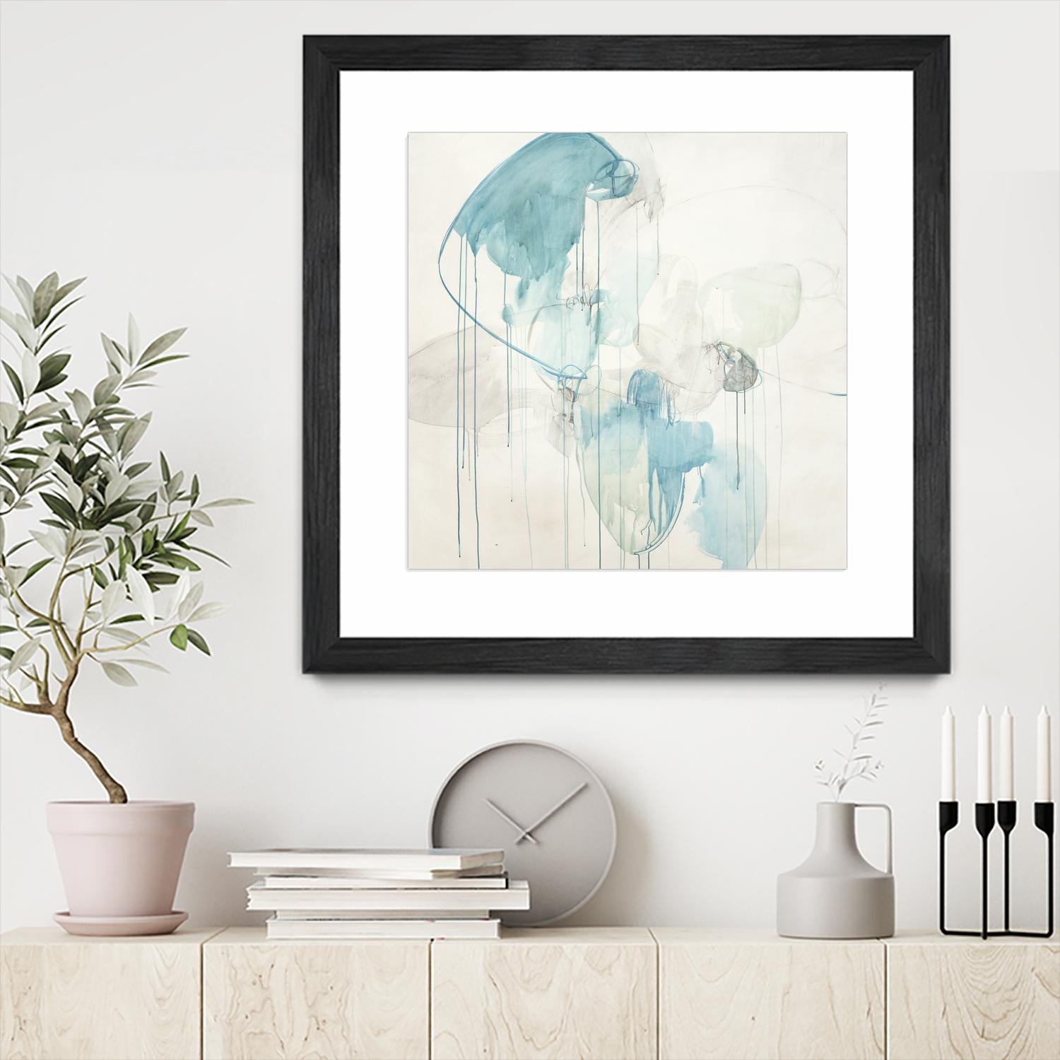 Inducted by Daleno Art on GIANT ART - blue abstract
