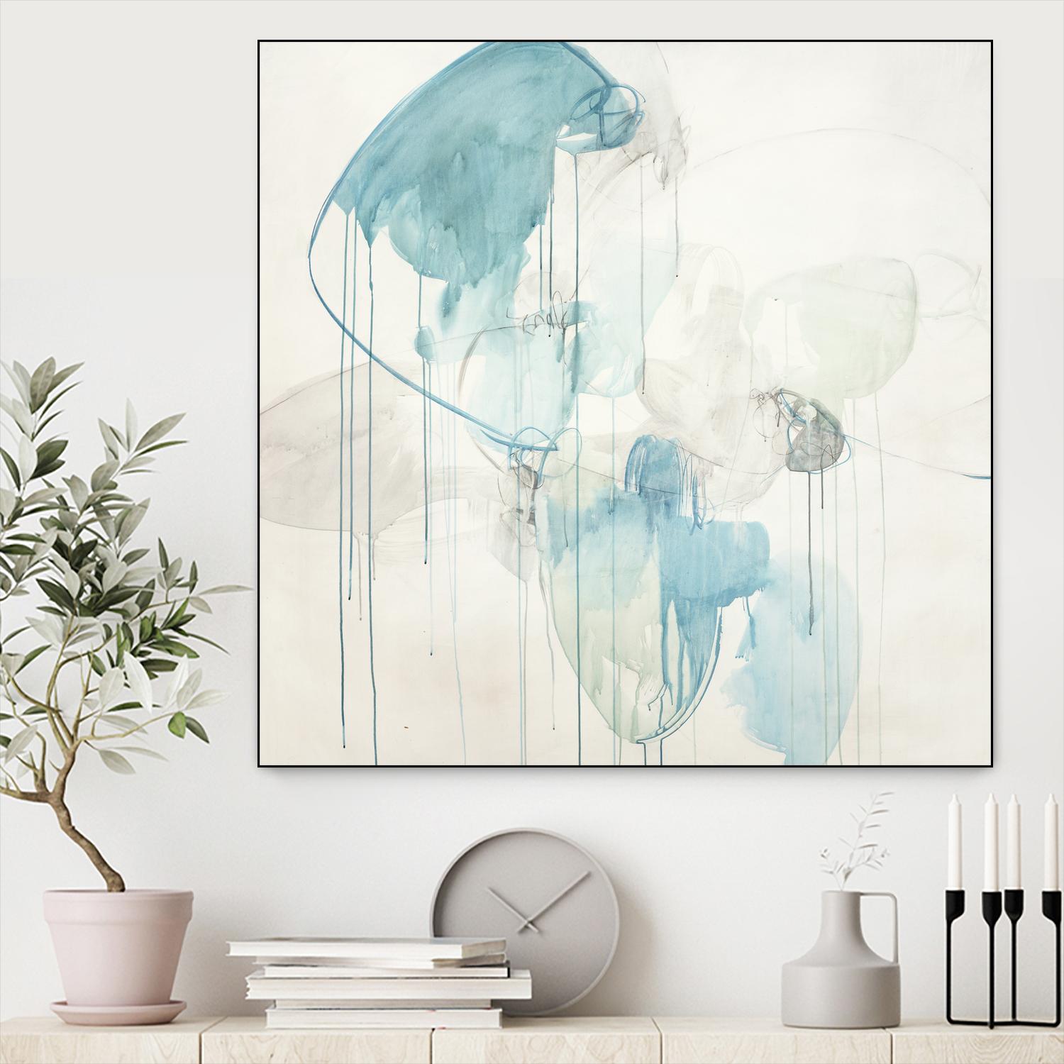 Inducted by Daleno Art on GIANT ART - blue abstract