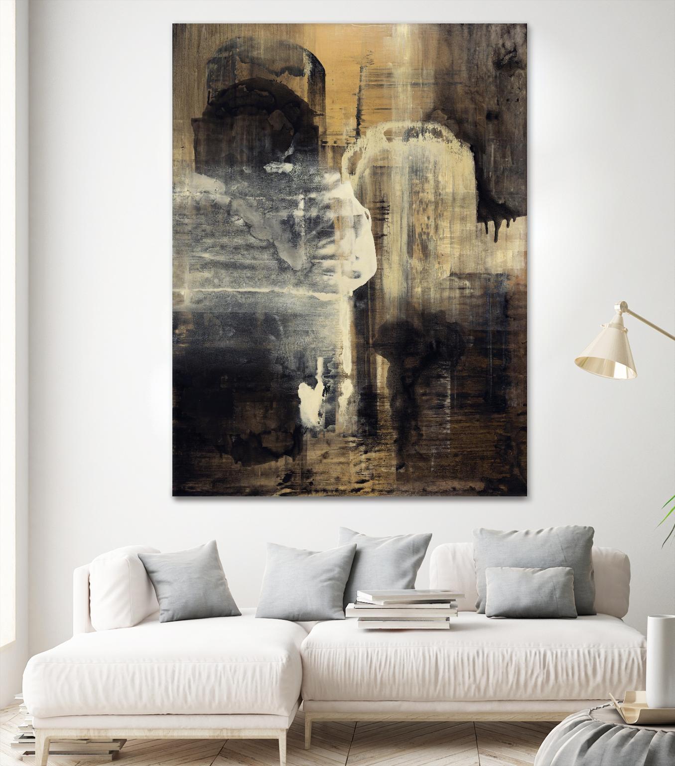 Crossing Into Canes by Daleno Art on GIANT ART - white abstract abstrait
